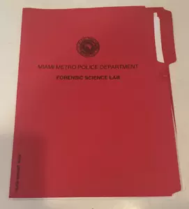 Dexter Michael C Hall Original Screen Used Prop Forensic Science Lab Report Fold - Picture 1 of 4