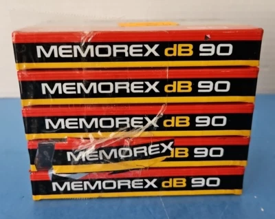 Записываемые аудиокассеты Memorex dB серия 90 - 5 запечатанных лент - 90 мин. - Изображение 1 из 3