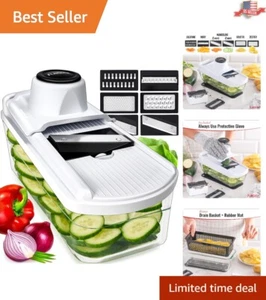 Multipurpose Kitchen Gadget with 6 Stainless Steel Blades and Bonus Accessories - Picture 1 of 6