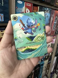 Stitch Little Trickster Disney Lorcana Full Art Alter Hand painted OOAK Gift - Picture 1 of 2