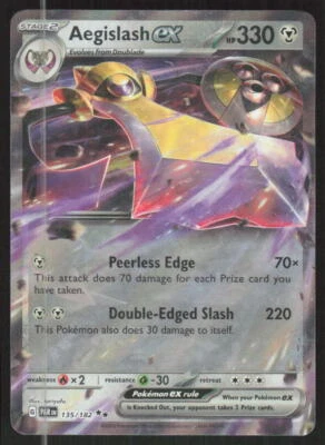 Pokemon TCG SV04: Paradox Rift #135/182 Aegislash ex NM - Image 1 of 2