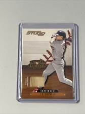 2001 Donruss Studio Leather And Lumber J.D. Drew Bat Relic 