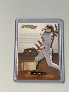 2001 Donruss Studio Leather And Lumber J.D. Drew Bat Relic 