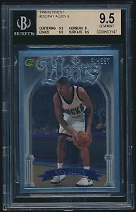 1996-97 Finest Silver Rookie #252 Ray Allen rc BGS 9,5 - Foto 1 di 2