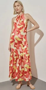 Maxi Vestido Ming Wang Para Mujer Talla L Solero Columpio Completo Nuevo con Etiquetas $270 - Imagen 1 de 1