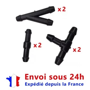 Lot de 6 raccords tuyau lave glace universel Renault Peugeot Citroen VW Skoda - Imagen 1 de 5