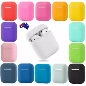 Apple AirPods Silicone Gel Case Shockproof Protective Skin Cover AirPods 1 2 - Picture 1 of 18
