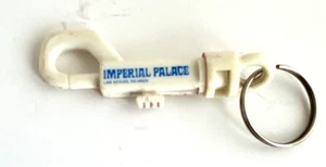 Vintage IMPERIAL PALACE Clip Keychain Key Ring Chain Style Hangtag Fob - Bild 1 von 2