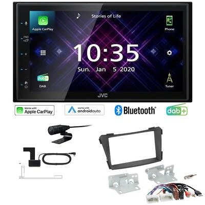 JVC Autoradio Apple CarPlay Android Auto DAB+ für Hyundai i40 schwarz matt - Bild 1 von 4