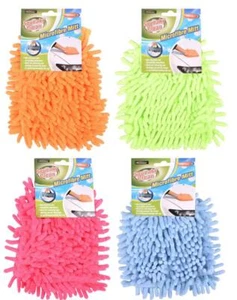 Microfiber Cleaning Hand Glove Scratch Car Household Washing Wash Mitt Super - Picture 1 of 5