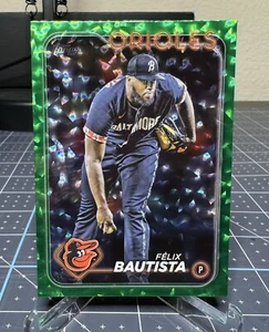 2024 Topps Serie 1 Green Crackle Foil 45 Felix Bautista /499 Baltimore Orioles  - Foto 1 di 2
