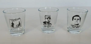 Bicchieri The Office TV Show Shot 1,5 oz NUOVI in scatola set di 3 bicchieri - Foto 1 di 11