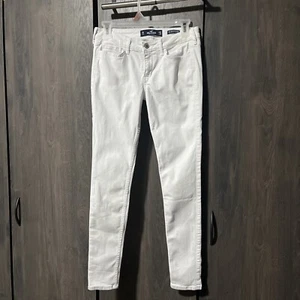 Hollister Jeans Juniors Sz 3 26/30 White High Rise Super Skinny Pants Bottoms - Picture 1 of 9