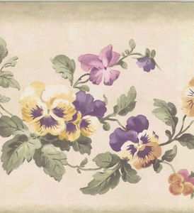 FLOWER WALLBORDER PAPER B4188 - Picture 1 of 2