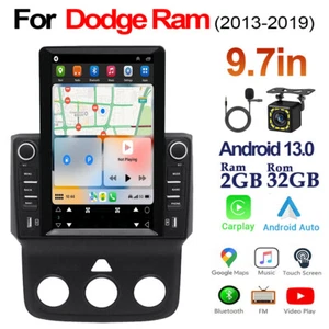 Android 13 Carplay For 2013-2018 Dodge Ram 1500 2500 3500 Car Radio Stereo GPS - Picture 1 of 14