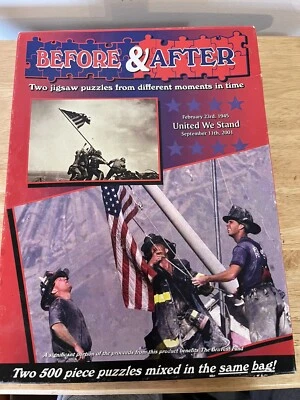 TDC Games Before & After Jigsaw Puzzle “United We Stand” 1000 Pieces Total 9/11 - Image 1 of 4