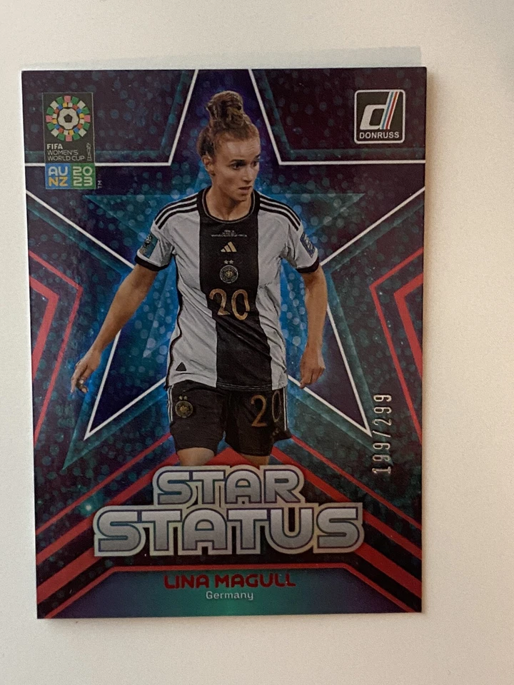 2023 Donruss FIFA Women's World Cup Lina Magull STAR STATUS #11 Red /299 Germany - Image 1 of 2