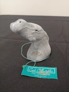 G.H. COOK COMPANY SIGNED RESIN MANATEE FINE ART SCULPTURE FIGURINE Collectibles - Picture 1 of 9