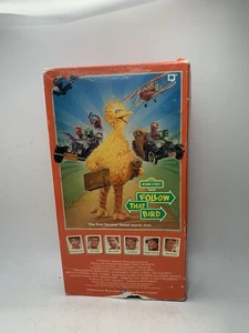 Sesame Street Follow That Bird VHS 1985 Jim Henson Big Bird Classic Slipcover - Picture 1 of 6