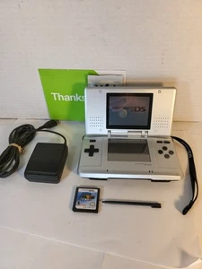 Nintendo DS Original NTR-001 Silver Console Bundle Working. Nice Condition! - Picture 1 of 16