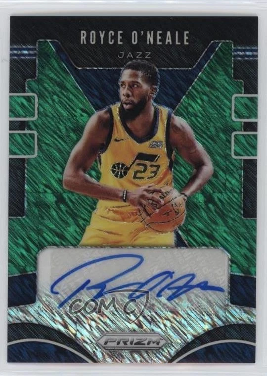 2019 Panini Prizm Signatures FOTL Green Shimmer /25 Royce O'Neale #SG-RON Auto - Image 1 of 2
