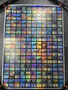 MTG Magic The Gathering Tarkir Dragonstorm Foil Lands Uncut Sheet  - Picture 1 of 1