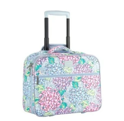 NUEVO Vera Bradley Happy Hydrangea Bolsa de Trabajo con Ruedas Equipaje de Mano Foto 1 de 4