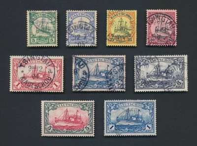 GERMAN KIAUTSCHOU CHINA STAMPS 1901-1905 YACHTS INC SG #22 SIGNED, 5m, #41 - Изображение 1 из 4