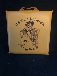 Vintage Cal State University 49er's Seat Cushion Stadium Bleacher 14"x14" - Picture 1 of 2