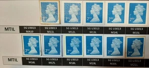 (GBx-U116a) GB 2011-21 (11) Máquinas Seguridad Azul 2º en papel AÚN SIN FRANQUEAR - Imagen 1 de 2