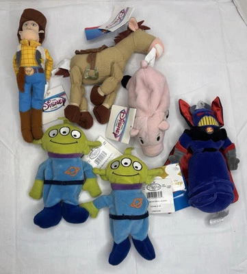 Disney Store Woody, Bullseye, Zurg, Плюшевая Кукла Bean Bag Toy Story 2 ЯРЛЫКА - Изображение 1 из 4