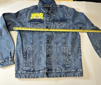 Members Only X Nickelodeon Sponge Bob Collab Denim Trucker Jacket Mens L NWT - Image 1 of 4