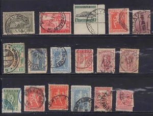 GRECIA 1900-1930 BUONE CANCELLAZIONI LOTTO FRANCOBOLLI CHIARI - Foto 1 di 1