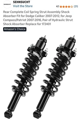 Комплект задних амортизаторов 07-12 калибр, 07-16 Jeep Compass/Patriot  - Изображение 1 из 4