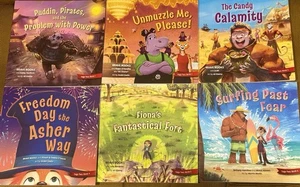 Brave Books Saga Two Iron Chaos Books 1–6 Complete Set (6 HC) Freedom Island - Foto 1 di 3