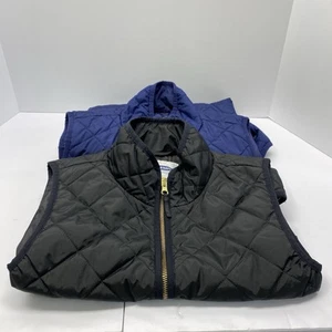 Old Navy SF Quilted Puffer Vest Women’s Medium Bundle, 1 Blue/ 1 Black. - Picture 1 of 17