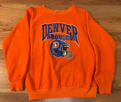 Suéter Pullover Vintage Damas Campeón Denver Broncos NFL Talla Grande  Foto 1 de 4
