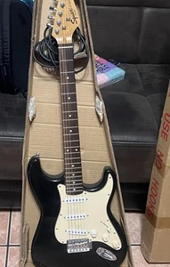 Fender American Standard Squier Stratocaster Guitar Black - Picture 1 of 3
