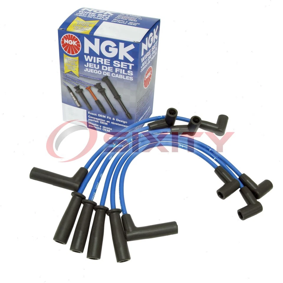 1 pc NGK Spark Plug Wire Set for 1991-1999 Jeep Wrangler 4.0L L6 - Engine ci - Image 1 of 4