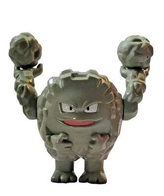 Boneco vintage 2000 Nintendo Pokémon Combat GRAVELER 4" com 2 pedras! HASBRO - Imagem 1 de 4