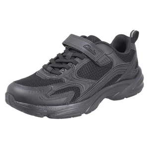 Niños Clarks Ligero Acolchado Encaje Elástico Sporty Zapatillas Crafton Move K - Imagen 1 de 10