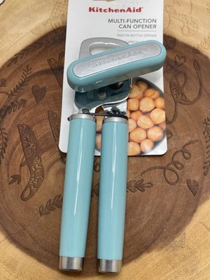 Kitchenaid Ice Blue Multi-Function Can Opener With Bottle Opener Stainless New! - Image 1 of 3