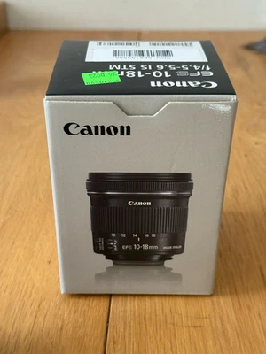 Canon EF-S 10-18mm f/4.5-5.6 IS Lens - New In Box - Image 1 of 3