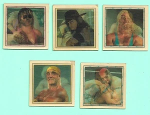 Juego de tarjetas de video coleccionistas WWF Coliseum 1993 Lenticular Hogan Hart Perfect Tatank - Imagen 1 de 2