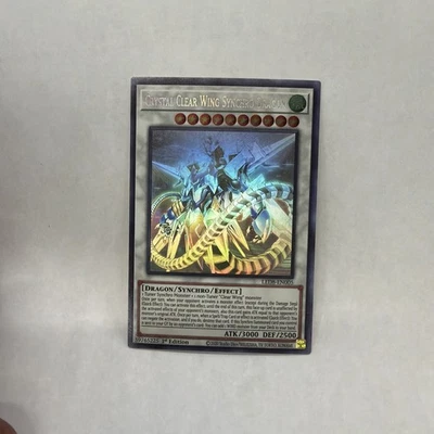 Crystal Clear Wing Synchro Dragon (Ghost Rare) LED8-EN005 Synchro Storm 1ª edição - Imagem 1 de 2