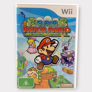 Super Paper Mario ( Wii Nintendo 2007 Complete w Manual Role-Playing ) PAL GC - Picture 1 of 8