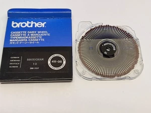 1x BROTHER 411-08 fuente RUEDA TIPO ALEMANA Brougham 10 máquina de escribir - Imagen 1 de 2