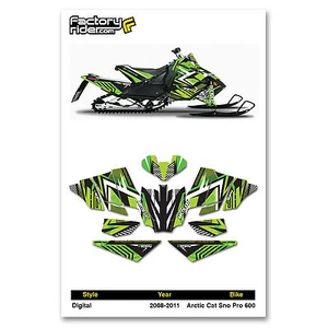 ARCTIC CAT SNOPRO 600 2008-2011 KIT GRÁFICO ESTILO DIGITAL POR ENJOY MFG - Imagen 1 de 4