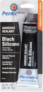 Sellador Adhesivo Silicona Negro Impermeable Permatex -85g - Imagen 1 de 3