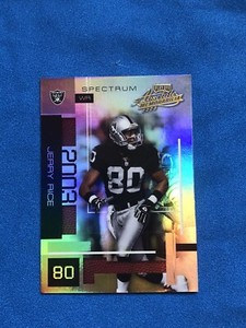 2003 Playoff Absolute Memorabilia Jerry Rice #40 Spectrum 131/150 Raiders
